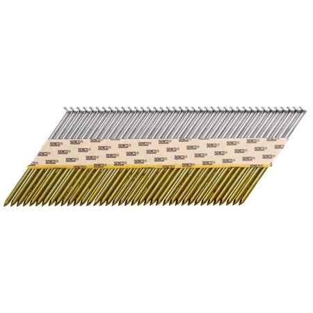 SENCO Collated Framing Nail, 3 in L, 16 ga, Bright, Full Round Head, 34 Degrees K527APBXN